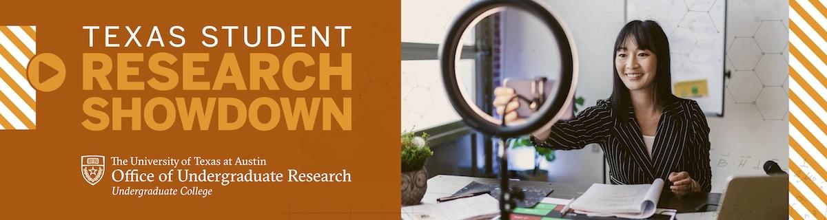 Student filming research video