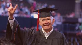 Bill Mintz graduates from Moody College of Communication at UT Austin.