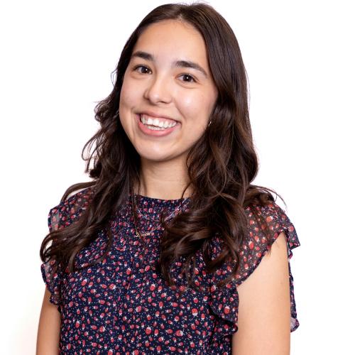 Headshot of Becca on white background