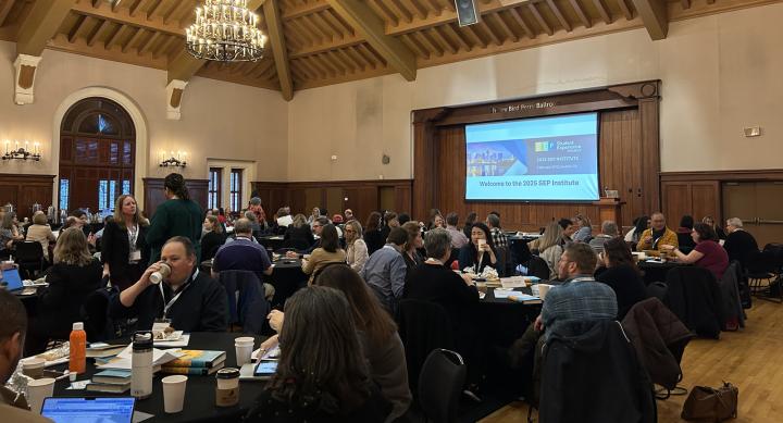 ISEP conference attendees in the Union Ballroom