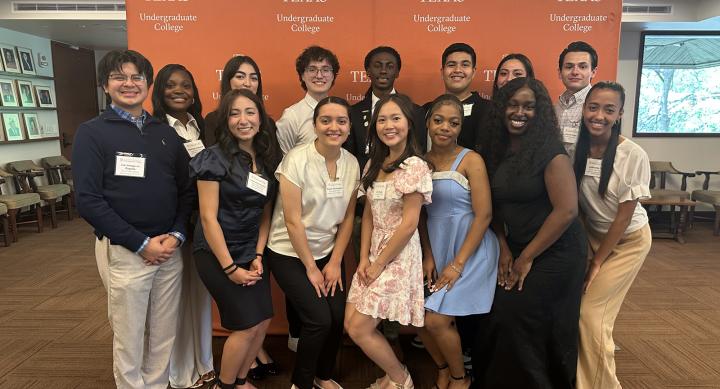 Group of Darren Walker Scholars students at the DWS end-of-year celebration